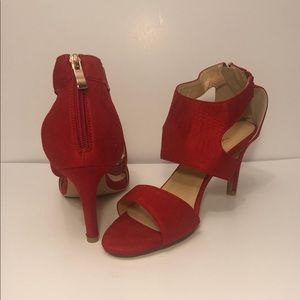 Womens Red Heels Size 10